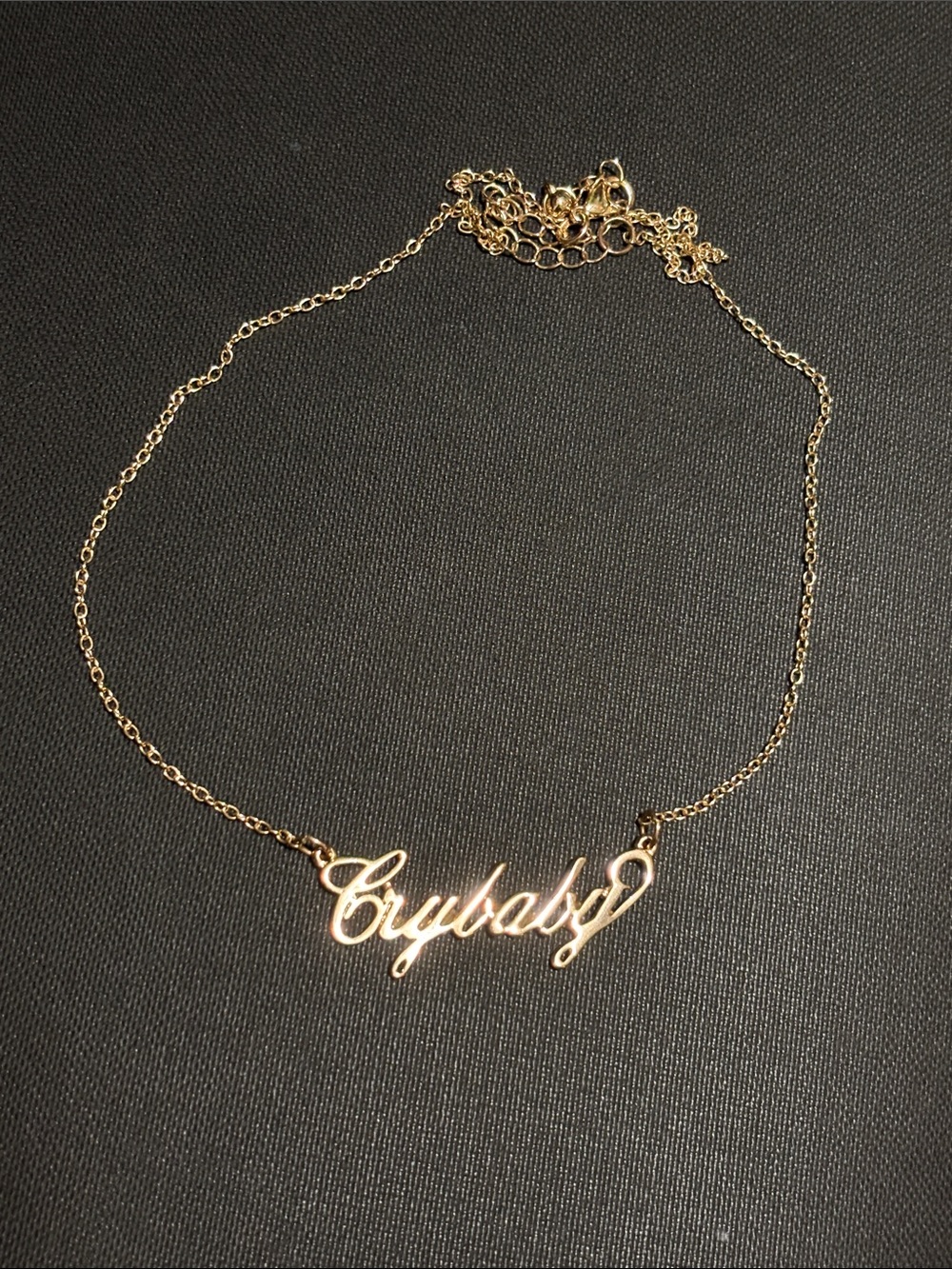 Gold 'Crybaby' Necklace - Women's Jewelry